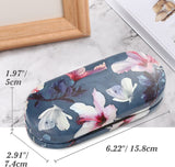 MoKo Double Eyeglass Case, Contact Lens Case with Mirror Tweezers Remover, 2 in 1 Double Sided Portable Contact Lens Box Holder Container