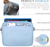 MoKo Sleeve Bag for 7"-8" Fire Tablets, Storage Carrying Case Tablet Cover Fits Fire HD 8/8 Plus, Fire HD 8 Kids Edition, Luna Controller, Fire 7 Kids Pro 2021, Fire HD 8 Kids Pro 2021, Blue