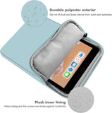 MoKo 9-11 Inch Tablet Sleeve Bag Carrying Case Fits iPad air 5 10.9" 2022, iPad Pro 11 2021-2018, iPad 9/8/7th Gen 10.2, iPad Air 4 10.9/Air 3 10.5, Tab S8 11"/Tab A 10.1, Misty Blue