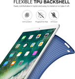 MoKo Case Fit New iPad Air (3rd Generation) 10.5" 2019/iPad Pro 10.5 2017, Slim Smart Shell Stand Folio Case with Soft TPU Back Cover, Auto Wake/Sleep - Navy Blue