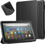 MoKo Case Fits Kindle Fire HD 8 & 8 Plus Tablet (10th Generation, 2020 Release), Soft TPU Translucent Frosted Back Cover Slim Smart Shell, Auto Wake/Sleep - Rose Gold