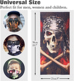 MoKo Neck Face Mask [4 Pack], Bandana Face Mask Scarf Balaclava Headbands, Windproof Bandana