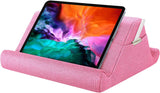 MoKo Tablet Pillow Holder, Pillow for iPad Multi-Angle Soft Tablet Stand Up to 12.9" for Xmas Gift, eReader, Fit for iPad 9, iPad Mini 6, iPad Pro 11/12.9 4/5th Gen,Galaxy Tab S6/S7, Khaki