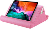 MoKo Tablet Pillow Holder, Pillow for iPad Multi-Angle Soft Tablet Stand Up to 12.9" for Xmas Gift, eReader, Fit for iPad 9, iPad Mini 6, iPad Pro 11/12.9 4/5th Gen,Galaxy Tab S6/S7 - Pink