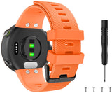MoKo Band Compatible with Garmin Forerunner 45/Forerunner 45S/Swim 2, Soft Silicone Adjustable Replacement Strap, White