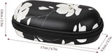 MoKo Sunglasses Case with Carabiner, Unisex PU Shockproof Protective Travel Eyeglasses Carry Case Glasses Storage Holder