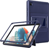 MoKo Case Fits Samsung Galaxy Tab A8 10.5 Inch 2022 (SM-X200/SM-X205/SM-X207), Shockproof Full Body Rugged Stand Back Cover Built-in Screen Protector Fit Galaxy Tab A8 10.5" 2022 Tablet, Black