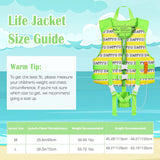 MoKo Swimming Vest for Kids, Children Swim Vests Water Activity Equipment Cute Pattern Watersports Swimming Device for Toddlers Boys Girls 50-90 lbs(L Size) 37-50 lbs (M Size)