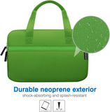 MoKo 7-8" Kids Tablet Sleeve, Neoprene Carrying Case Bag Fits Fire HD 8 Kids Edition 2018, Luna Controller, Fire HD 8 Plus/Fire HD 8 2020, Fire 7 Kids Pro 2021, Fire HD 8 Kids Pro 2021, Green