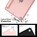MoKo Case Fit iPad Mini 5 2019 (5th Generation 7.9-inch) iPad Mini 4, Slim Smart Shell Stand Folio Protective Cover with Soft TPU Translucent Frosted Back, Auto Wake/Sleep - Rose Gold