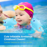 MoKo Inflatable Swim Floater Sleeves for Kids, Cartoon Swimiming Armbands Floaties Water Wings Floatation Sleeves, Pool Water Sports Learning Swim Training Aids