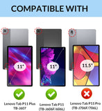 MoKo Case for Lenovo Tab P11 Plus 2021 (TB-J616F/607F) & P11 2020 (TB-J606F/606X/606L) 11", Smart Stand Cover, Magnetic Adsorption with Auto Wake for for Lenovo Tab P11/Tab P11 Plus, Light Purple