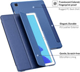 MoKo Case Fits Samsung Galaxy Tab A7 10.4 Inch (SM-T500 / T505 / T507), Lightweight Stand Smart Case Hard Shell Cover for Samsung Tab A7 Tablet 2020 – Navy Blue