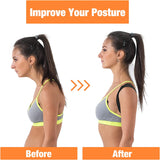 MoKo Back Posture Corrector for Women Men, Adjustable Upper Back Brace for Clavicle Support and Providing Pain Relief from Neck, Shoulder, Upper Back and Spine Alignment - Black