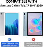 MoKo Case Fits Samsung Galaxy Tab A7 10.4 Inch (SM-T500 / T505 / T507), Lightweight Stand Smart Case Hard Shell Cover for Samsung Tab A7 Tablet 2020 – Navy Blue