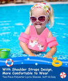 MoKo Swimming Float Vest for Kids, Swim Arm Band Cartoon Swimming Wings Pool Sleeves Shoulder Straps for Children 33-70 lbs Learn to Swim