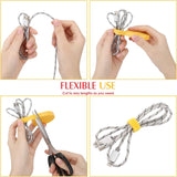 MoKo Cable Ties Reusable, 5 Rolls Fastening Tape with Hook and Loop Nylon Cable Straps Organizer, 30 Foot Wire Cord Tape Fastening Straps for Cable Management TV, Computer, Home/Office - 5PCS x 2M