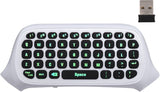 MoKo Xbox One Mini Green Backlight Keyboard 2.4G Receiver Wireless Chatpad Message Game Keyboard Keypad with Headset/Audio Jack for Xbox One/Xbox One S/Xbox One Elite/2/Xbox Series X/S, Black