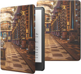 MoKo Case for 6.8" Kindle Paperwhite (11th Generation-2021) and Kindle Paperwhite Signature Edition, Lightweight Shell Cover with Auto Wake/Sleep for Kindle Paperwhite 2021, Retro Building