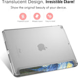 MoKo Case Fit 2018/2017 iPad 9.7 6th/5th Generation - Slim Lightweight Smart Shell Stand Cover with Translucent Frosted Back Protector Fit iPad 9.7 Inch 2018/2017, Starry Night(Auto Wake/Sleep)