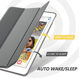 MoKo Case Fit iPad Air 3rd Generation 10.5 Inch 2019, Slim Lightweight Smart Shell Stand Cover with Translucent Frosted Back Protector Fit iPad Air 3, Auto Wake/Sleep,Space Gray