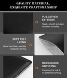 MoKo 9-11 Inch Tablet Sleeve, PU Leather Briefcase Slim Stylish Case Fits iPad air 5 10.9 inch 2022, iPad Pro 11 2021-2018, iPad 9/8/7th Gen 10.2, iPad Air 4 10.9/Air 3 10.5, iPad 9.7, Black