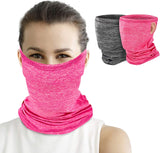 MoKo Neck Gaiter Face Mask Men Women, Bandana with Filter Pocket Balaclava with Ear Loops UV Sun Protection for Outdoor