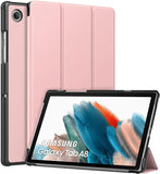 MoKo Case Fits Samsung Galaxy Tab A8 10.5 Inch 2022 (SM-X200/SM-X205/SM-X207), Lightweight Slim Shell Shockproof Back Stand Cover with Auto Wake/Sleep, Iridescent Unicorn