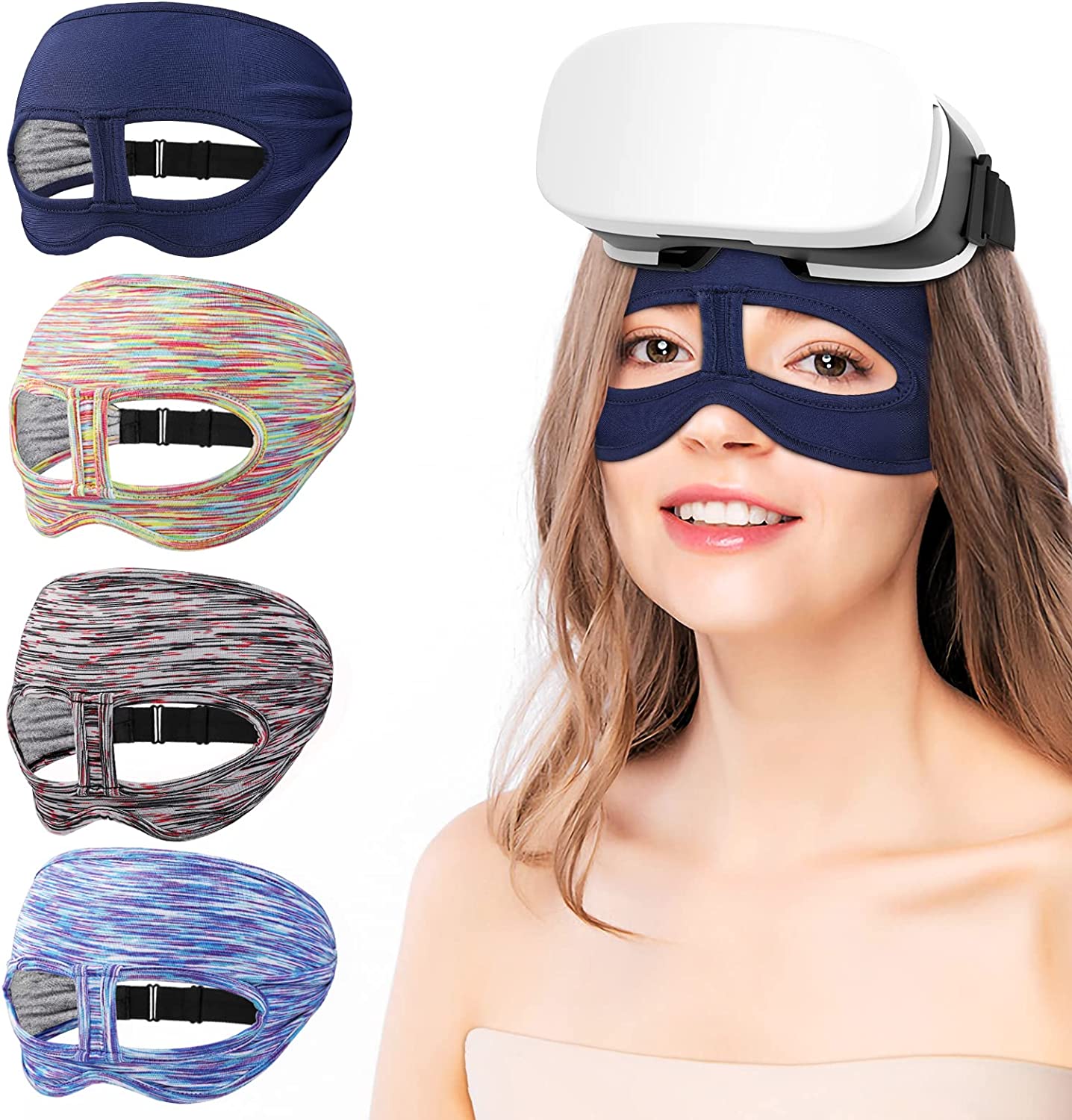 MoKo VR Eye Mask Cover, Adjustable Breathable VR Sweat Band for