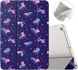 MoKo Case for New iPad 9th/8th/7th Gen Case (2021/2020/2019), Soft TPU Translucent Frosted Back Cover Slim Shell Protective Case with Stand for iPad 10.2 inch,Auto Wake/Sleep, Lavender Purple