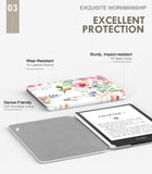 MoKo Case for 6.8" Kindle Paperwhite (11th Generation-2021) and Kindle Paperwhite Signature Edition, Light Shell Cover with Auto Wake/Sleep for Kindle Paperwhite 2021 E-Reader, Fragrant Flowers