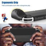 MoKo Protective Case Compatible with Nintendo Switch OLED Model 2021, TPU Ergonomic Grip Cover Case with Shock-Absorption and Anti-Scratch Design for Nintendo Switch OLED Console and Joy-Con, Black