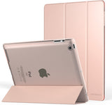 MoKo Case Fit iPad 2/3/4 - Ultra Lightweight Slim Smart Shell Stand Cover with Translucent Frosted Back Protector Fit iPad 2/The New iPad 3 (3rd Gen)/iPad 4, Space Gray (with Auto Wake/Sleep)