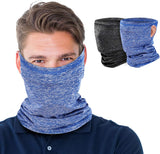 MoKo Neck Gaiter Face Mask Men Women, Bandana with Filter Pocket Balaclava with Ear Loops UV Sun Protection for Outdoor