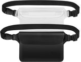 MoKo Waterproof Waist Bag Pouch [2 Pack], Waterproof Fanny Pack with Adjustable Strap, Lightweight Waist Pack Dry Bag for Boating, Swimming, Kayaking, Fishing, Hiking, Beach, Pool for Men Women