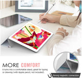 MoKo Case Fit iPad Pro 9.7 - Slim Lightweight Smart Shell Stand Cover with Translucent Frosted Back Protector Fit iPad Pro 9.7" 2016 Release Tablet, Peach Blossom (with Auto Wake/Sleep)