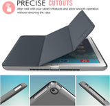 MoKo Case Fit iPad Air 2 - Slim Lightweight Smart Shell Stand Cover with Translucent Frosted Back Protector Fit iPad Air 2 9.7" Tablet, Space Gray (with Auto Wake/Sleep, Not fit iPad Air)