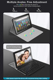 MoKo Keyboard Case Fits All-New Kindle Fire HD 8 Tablet and Fire HD 8 Plus Tablet (10th Generation, 2020 Release), Wireless Keyboard Cover Shell with Auto Wake/Sleep - White Marble