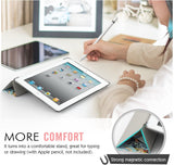 MoKo Case Fit iPad 2/3/4 - Ultra Lightweight Slim Smart Shell Stand Cover with Translucent Frosted Back Protector Fit iPad 2/The New iPad 3 (3rd Gen)/iPad 4, Christmas Deer (with Auto Wake/Sleep)