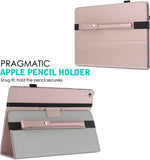 MoKo Pencil Case Holder Compatible with Apple Pencil 2, PU Leather Elastic Pocket Sleeve Detachable Cover Fit iPad Mini 6 2021/ iPad Air 4th Gen 2020, iPad Pro 11/ Pro 12.9 2021/2020,Rose Gold