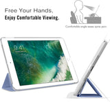 MoKo Case Fit 2018/2017 iPad 9.7 5th / 6th Generation - Slim Lightweight Smart Shell Stand Cover with Translucent Frosted Back Protector Fit iPad 9.7 Inch 2018/2017, Lavender Purple(Auto Wake/Sleep)