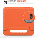 MoKo Case Fit Galaxy Tab A 10.1 2016, Kids Shock Proof Convertible Handle Lightweight Super Protective Stand Cover for Samsung Galaxy Tab A 10.1" 2016 Tablet(SM-T580/SM-T585, No Pen Version), Orange