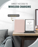 MoKo Case for 6.8" Kindle Paperwhite (11th Generation-2021) and Kindle Paperwhite Signature Edition, Lightweight Shell Cover with Auto Wake/Sleep for Kindle Paperwhite 2021 E-Reader, Rose Gold