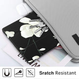 MoKo Case Fit Samsung Galaxy Tab A 10.1 2019 T510 T515 T517,Ultra Lightweight Slim Smart Hard Shell Stand Cover Folio Case for Galaxy Tab A 10.1 inch SM-T510/SM-T515 2019 Tablet - Black&White Magnolia