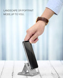 MoKo Phone/Tablet Stand, Foldable Tablet Holder Fit with iPhone 13 Pro Max/13 Pro/13, iPhone 12/12 pro Max/11/Xs Max, iPad Pro 11, iPad Air 4/Mini 6 2021, iPad 9th 10.2", Gray