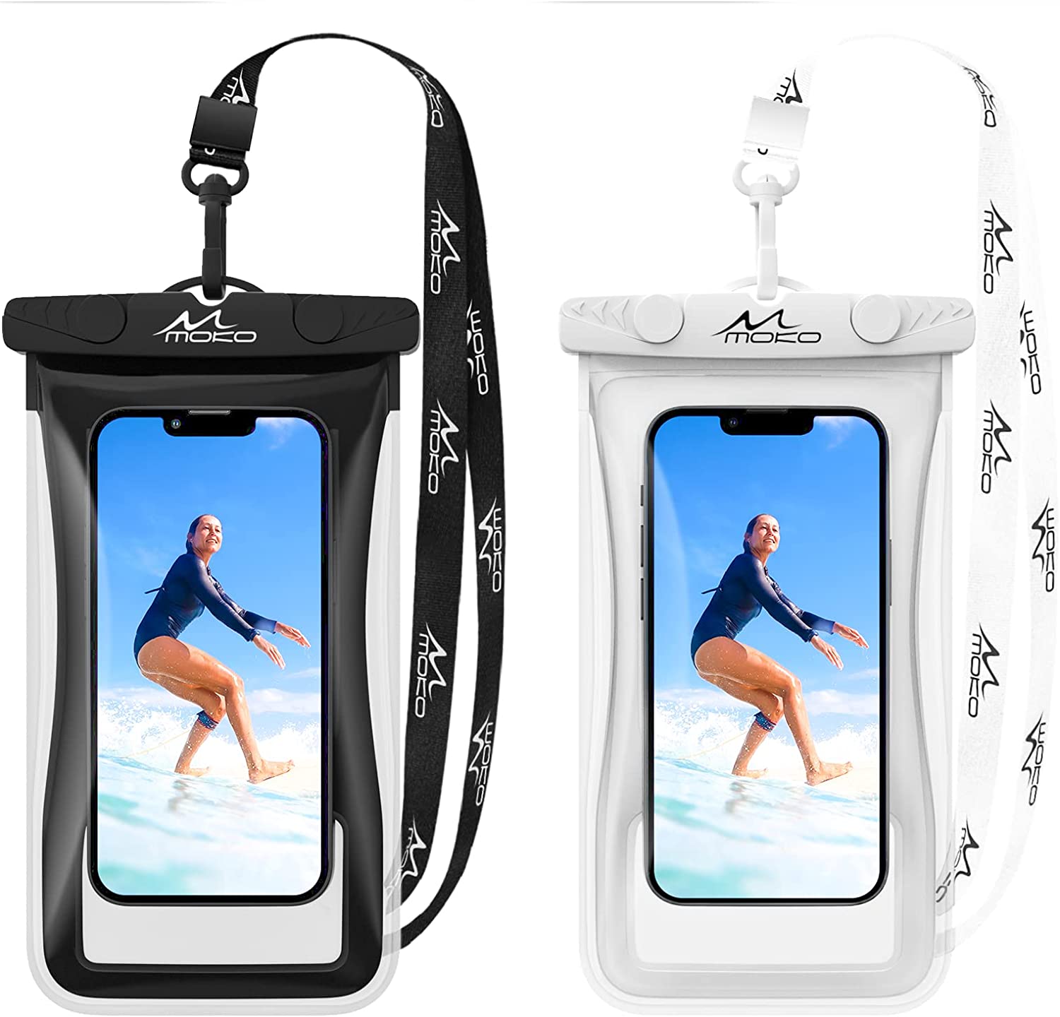 MoKo Floating Waterproof Phone Case Holder 2 Pack, IPX8 Phone Pouch La – Mokodirect MoKo Floating Waterproof Phone Case Holder 2 Pack, IPX8 Phone Pouch La – Mokodirect