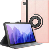 MoKo Case Compatible with Samsung Galaxy Tab A7 10.4 Inch Model (SM-T500/505/507), Full-Body Hard Back Cover 90 Degree Rotating Adjustable Stand Cover Case with Auto Wake/Sleep Function, Black