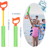 MoKo Water Pistol for Adults & Kids, 6 Pack Water Blaster Foam Shooter Set Cannon Pool Accessories with 35ft Shooting Range Length for Summer Outdoor Beach Game, Blue+Yellow+Red+Green