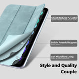 MoKo Magnetic Case for iPad Mini 6, iPad Mini 6th Generation Case 2021, Magnetic Smart Folio Case Slim Lightweight Protective Shell Stand for iPad Mini 6 8.3-inch, Auto Wake/Sleep,Cloud Blue