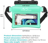 MoKo Waterproof Phone Pouch Fanny Pack, Floating Dry Bag for Swimming Kayaking Snorkeling, Compatible with iPhone 13/13 Pro Max/12/12 Pro Max/11 Pro Max, Galaxy S21 Ultra/S9/Note 10 Plus